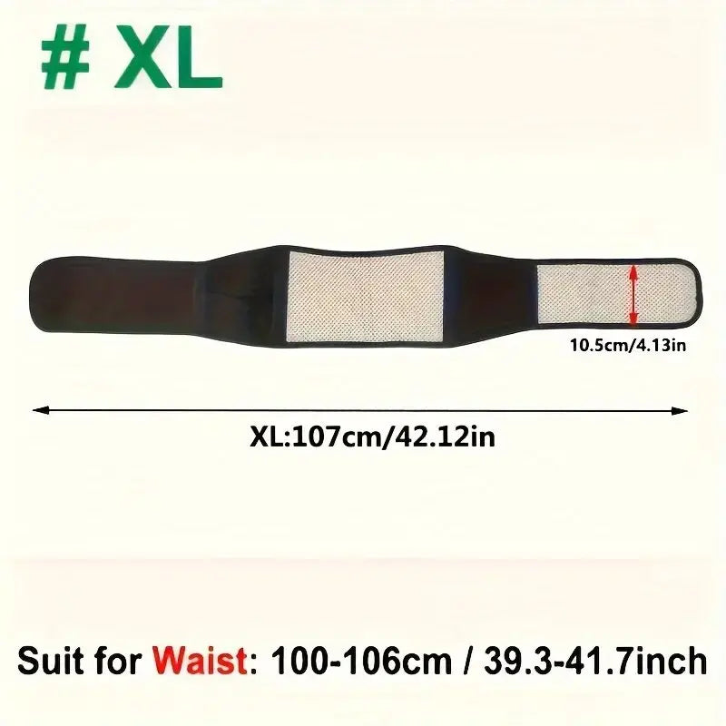 Self Heating Magnetic Back Waist Support Belt Lumbar Brace Massage Band