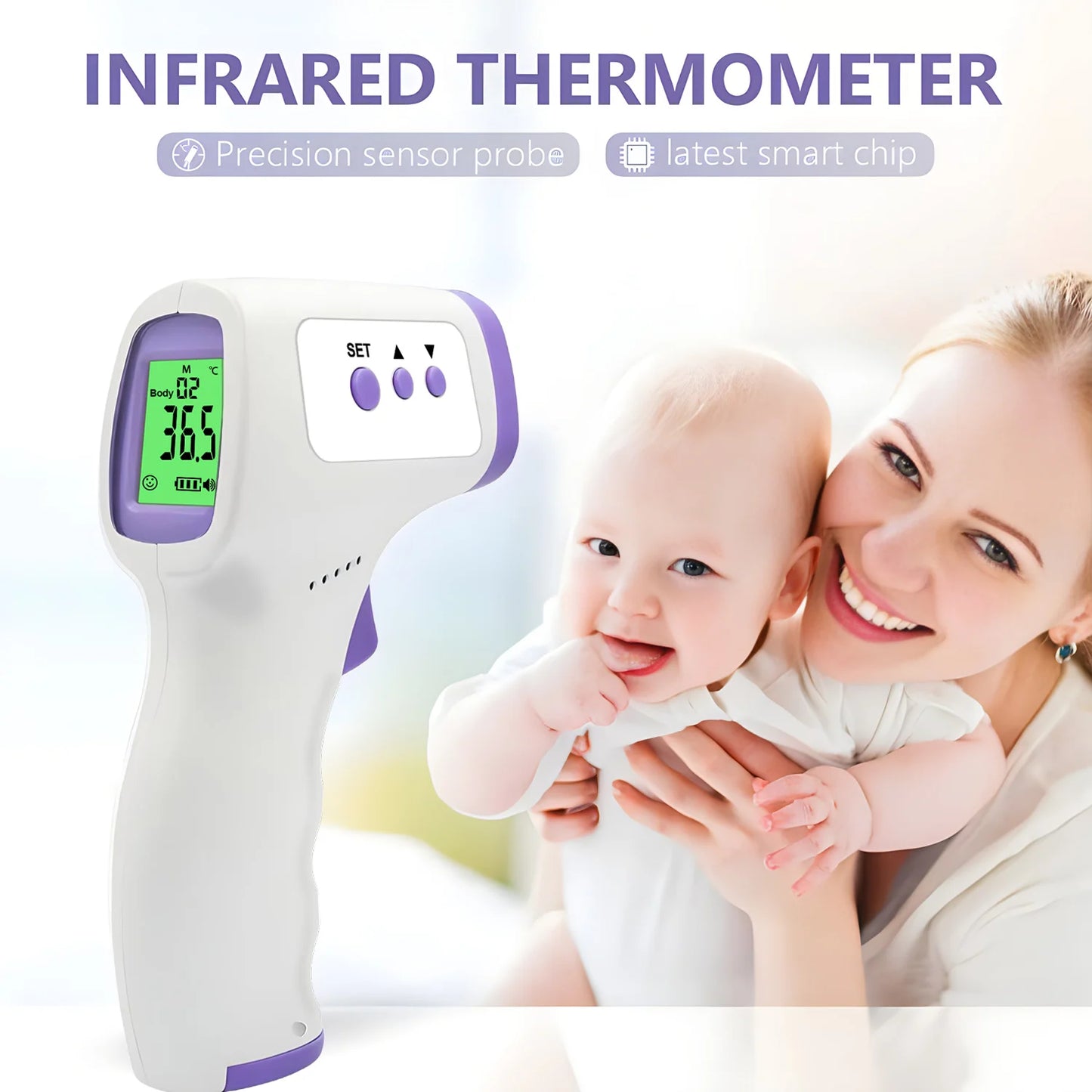 Digital Infrared Thermometer Forehead Body