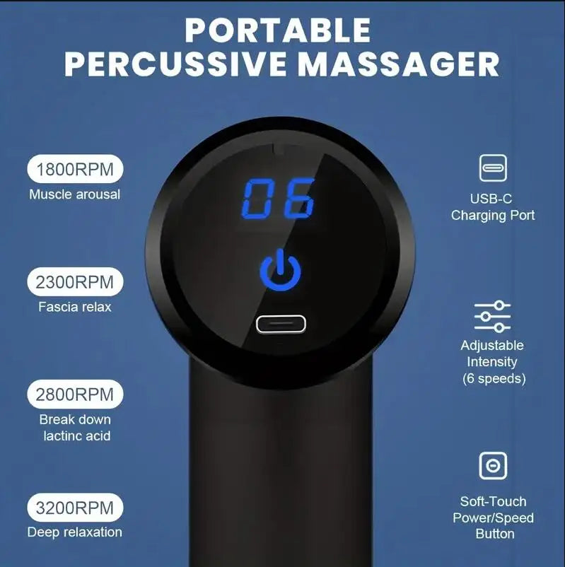Body Massager Deep Handheld Percussion Massager For Body Back And Neck Leg